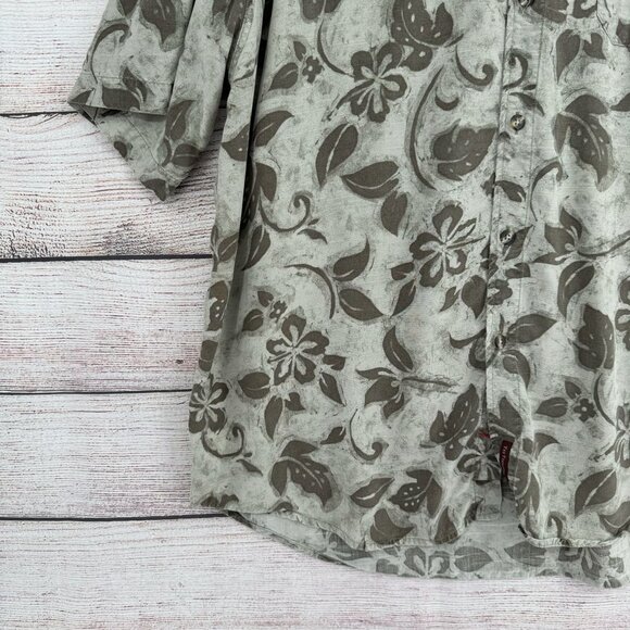 The Territory Ahead Tropical Button Down Shirt Men's Size XL Green - Picture 5 of 11